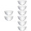 8Pcs Small Stackable Glass Bowls for Food Storage and Serving 8