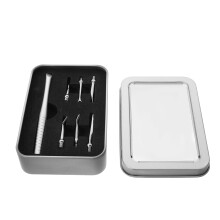 1Set Mini Manicure Set Met Cuticle Pusher En Lifter