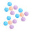 15Pcs Durable PVC Rubber Balls Assorted Play Balls Set 10