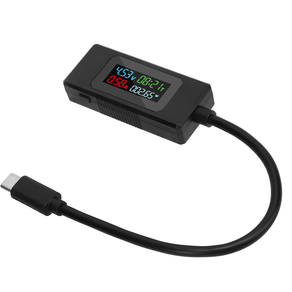 Usb C Voltage Current Power Meter Tester 4-30V 0-6.5A 7891384375227