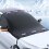 Thickened Aluminized Diamond-Shaped Lattice Car Windshield Snow Cover Black 5