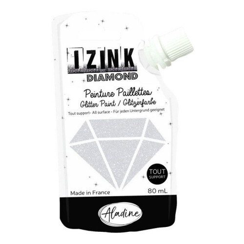 Farbe - IZINK - Diamant - Perlmutt - 80ml - Wasserfest