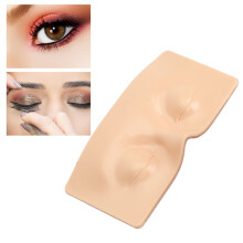 Makeup Practice Face 3D Silicone 17x8.4cm, Yellow