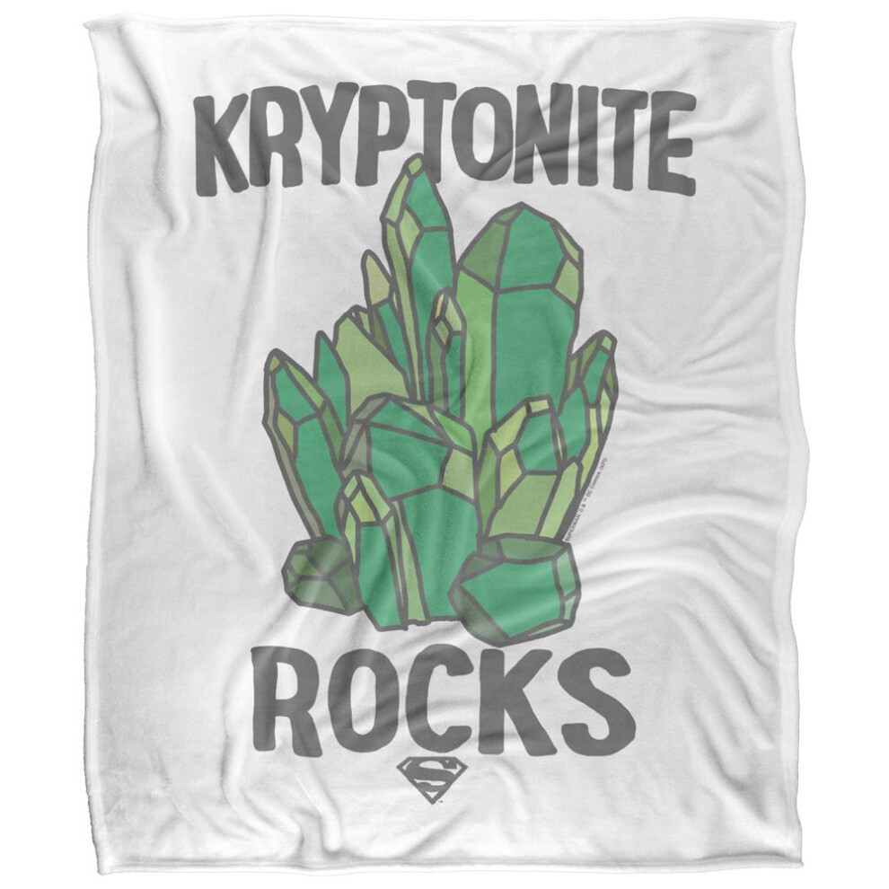 Superman Kryptonite Rocks Blanket