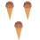 3Pièces Décor Glace Artificielle Portable Accessoire Enfant 3