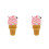 2Pièces Décorations Glace Simulée Multi Couleurs Pour Café 3