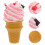2Pièces Décorations Glace Simulée Multi Couleurs Pour Café 10