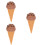 3Pièces Décor Glace Artificielle Portable Accessoire Enfant 7