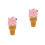 2Pièces Décorations Glace Simulée Multi Couleurs Pour Café 9