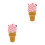 2Pièces Décorations Glace Simulée Multi Couleurs Pour Café 8