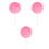 3Pièces Lollipops Photo Props Rose Simulation Décoration 3