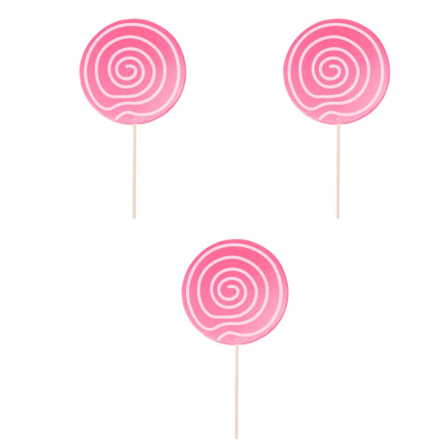 3Pièces Lollipops Photo Props Rose Simulation Décoration 2