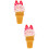 2Pièces Cornets Glace Simulation PVC Colorés Accessoires Décor 9