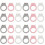 24Pcs Traveler Use Mini Toothbrush Ring Design Cleaning 7