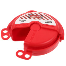 3Pcs Tank Valve Lockout Red ABS Outdoor Valve Safety Lock