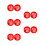 10Pcs Red Plastic Key Lock Box for Emergency Use and Wall Installation 5