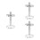3Pcs Fire Extinguisher Bracket Silver Wall Mount Easy Install Holder 10