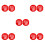 10Pcs Red Plastic Key Lock Box for Emergency Use and Wall Installation 9