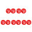 10Pcs Red Plastic Key Lock Box for Emergency Use and Wall Installation 6