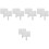 10Pcs Portable White Dry Erase Boards Student Handheld Answer Paddles 4