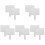 10Pcs Portable White Dry Erase Boards Student Handheld Answer Paddles 2