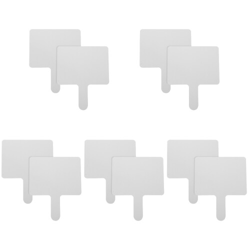 10Pcs Portable White Dry Erase Boards Student Handheld Answer Paddles 1