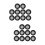 100Pcs Silicone Hose Washer with Rustproof Stainless Steel Filter Net 8