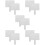 10Pcs Portable White Dry Erase Boards Student Handheld Answer Paddles 8