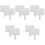 10Pcs Portable White Dry Erase Boards Student Handheld Answer Paddles 3
