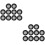 100Pcs Silicone Hose Washer with Rustproof Stainless Steel Filter Net 7