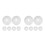 16Pcs White Fire Sprinkler Head Cover Plate Plastic Decorative Trim 5