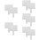 10Pcs Portable White Dry Erase Boards Student Handheld Answer Paddles 10