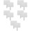 10Pcs Portable White Dry Erase Boards Student Handheld Answer Paddles 7