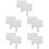 10Pcs Portable White Dry Erase Boards Student Handheld Answer Paddles 6