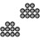 100Pcs Silicone Hose Washer with Rustproof Stainless Steel Filter Net 4