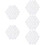 150Pcs Durable White Plastic Backgammon Pieces Replacement for Kids 6