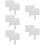 10Pcs Portable White Dry Erase Boards Student Handheld Answer Paddles 11
