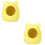 2Pcs Yellow Shell-Shaped Ceramic Hamster House Pet Nest for Small Pets 6