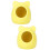 2Pcs Yellow Shell-Shaped Ceramic Hamster House Pet Nest for Small Pets 7