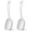 10Pcs White PP Soup Serving Spoon for Home and Restaurant Use 1