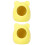 2Pcs Yellow Shell-Shaped Ceramic Hamster House Pet Nest for Small Pets 5