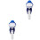 2Pcs Cute Whale Shape Kids Shower Head Plastic Handheld Bathroom Spray 5