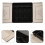 2Pcs Black Kitchen Drawer Silverware Organizer with Covered Lid 10