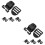 8Pcs Black Hot Tub Spa Cover Lock Clips Plastic Replacement Latches 5