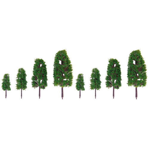 40Pcs Green Landscape Model Trees Plastic Cement for Desk Decor 1