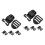 8Pcs Black Hot Tub Spa Cover Lock Clips Plastic Replacement Latches 4