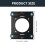 2Pcs Hard Drive Adapter Iron with Shock Absorption .5inch 8