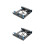 2Pcs Hard Drive Adapter Iron with Shock Absorption .5inch 7