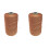 2Pcs Brown Polyester Sewing Thread for Apparel, Quilting and 2