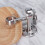 6Pcs Heavy Duty Stainless Steel Closet Pole Socket Rob Silver Brackets 9